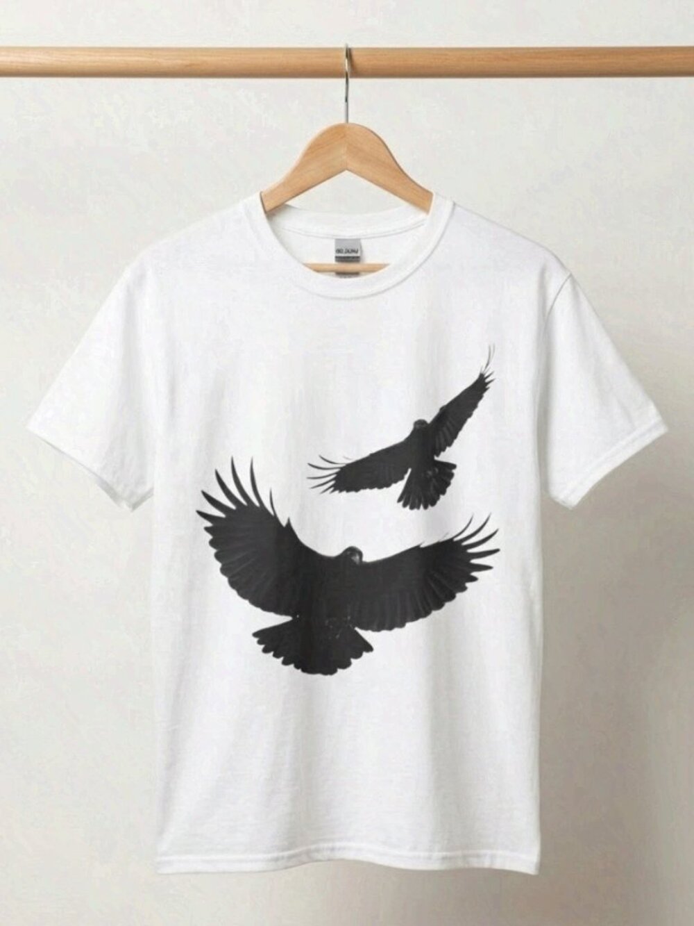 Goth Money Records GMR Crow Tee T-Shirt Goth Money Wear Merch Reprint
